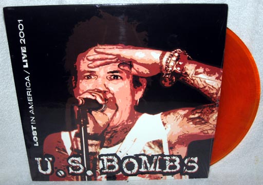 US BOMBS "Lost In America Live 2001" LP (Orange Vinyl)